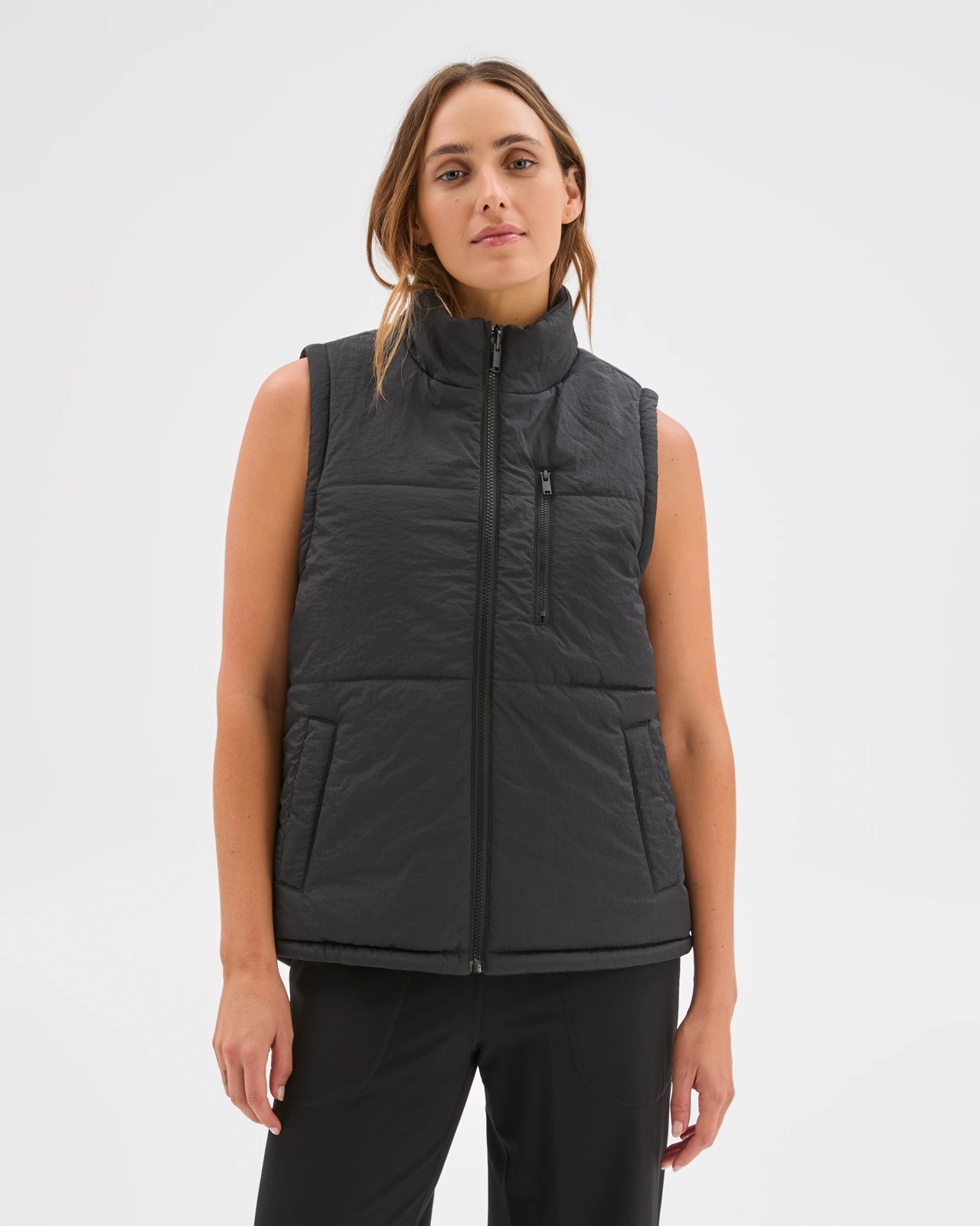 Reversible Puffer Vest - Black 2 of 6