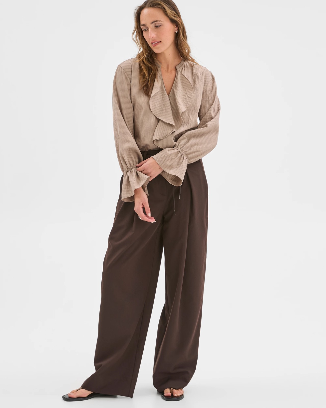 Preview Long Sleeve Frill Detail Blouse 3 of 5