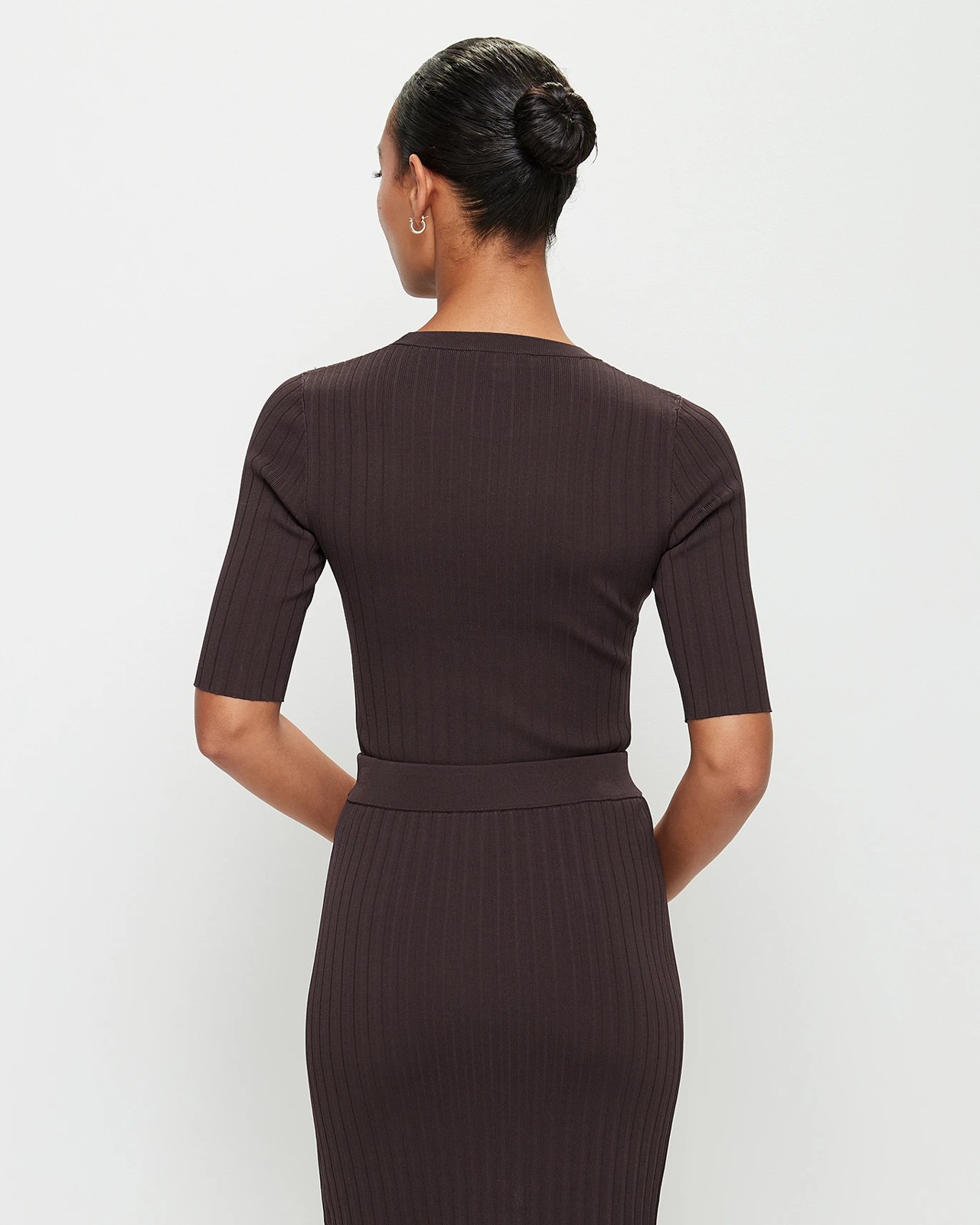 Fashion Boat Neck Rib Top - Preview 4 of 6