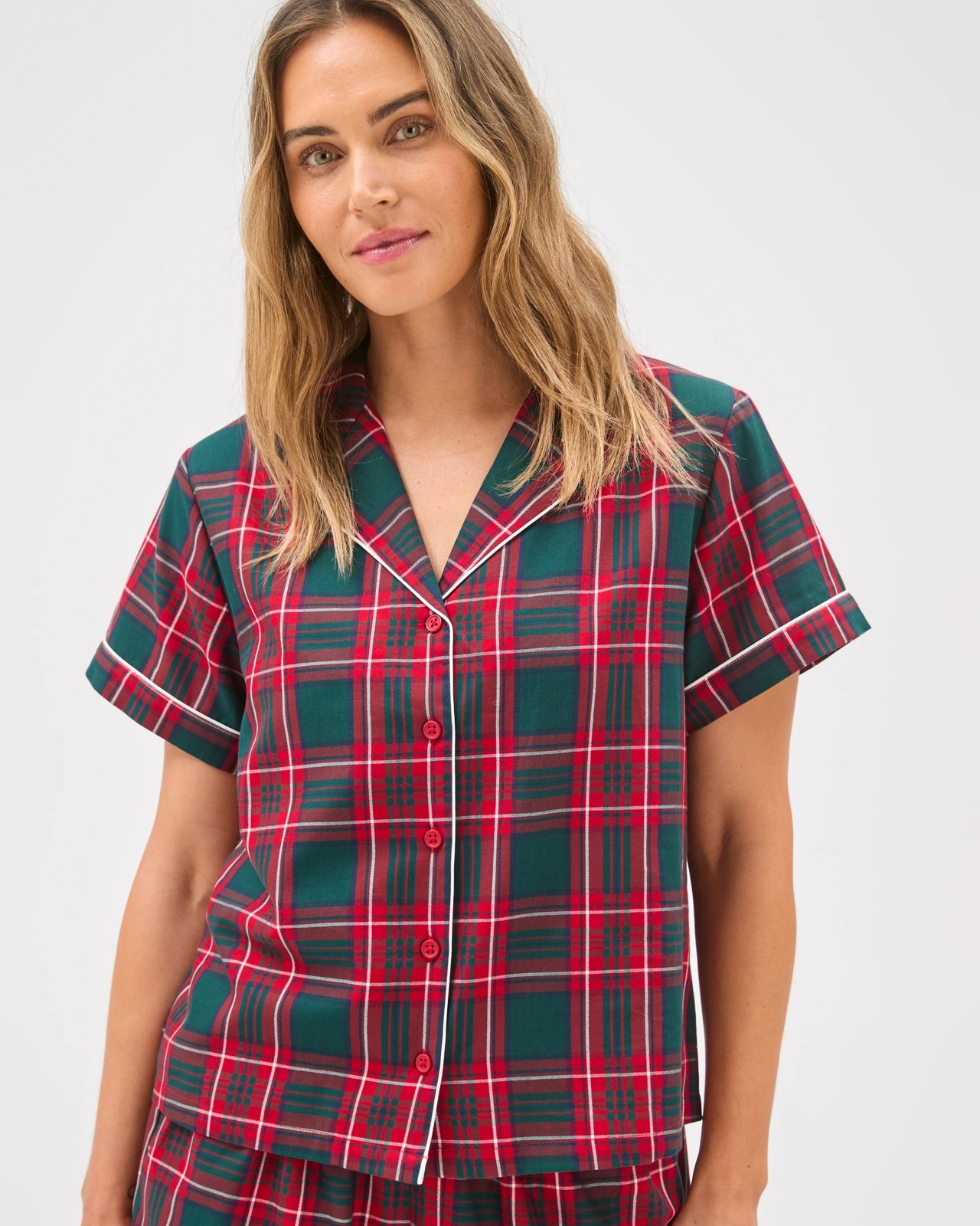 Family Matching Christmas Australian Cotton Womens Pyjama Set - Tartan 3 of 5