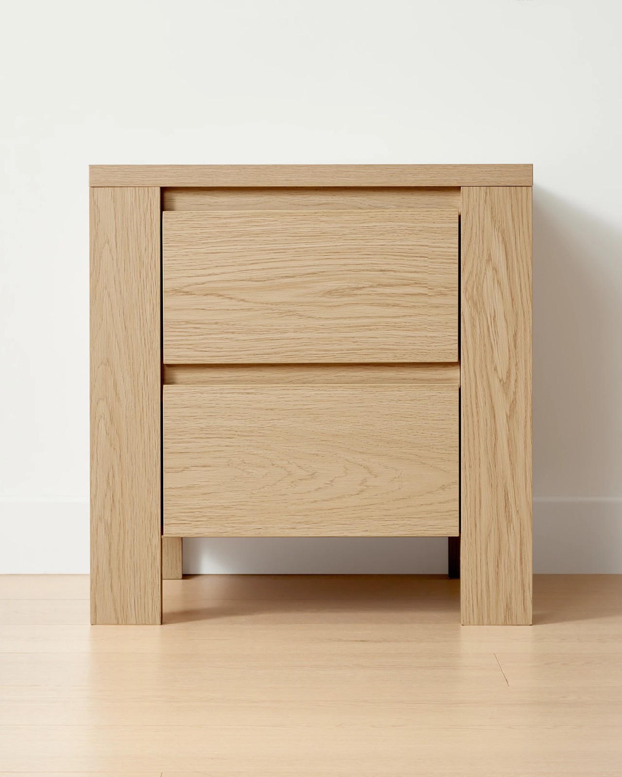 Anko Tide 2 Drawer Bedside Table - Oak 4 of 6