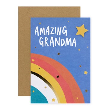 Connections from Hallmark Birthday Card For Grandma - Rainbow & Stars