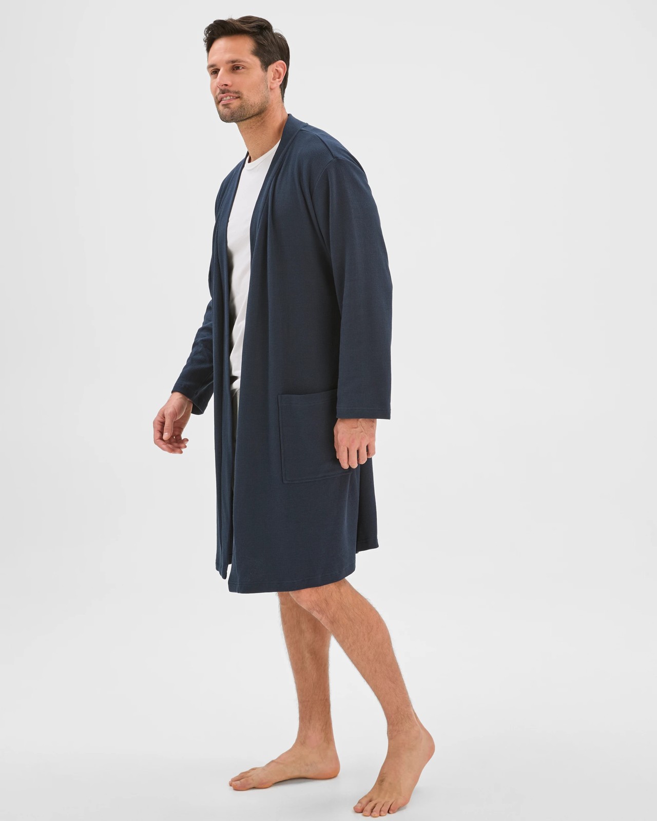 Australian Cotton Waffle Hooded Sleep Gown 3 of 5