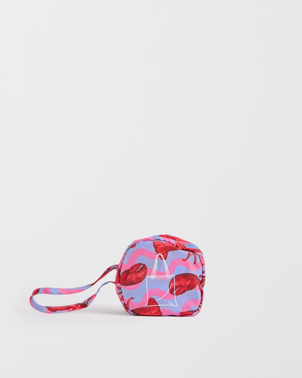 Fold Up Shopper Tote Bag - Red Lobsters 2 of 3