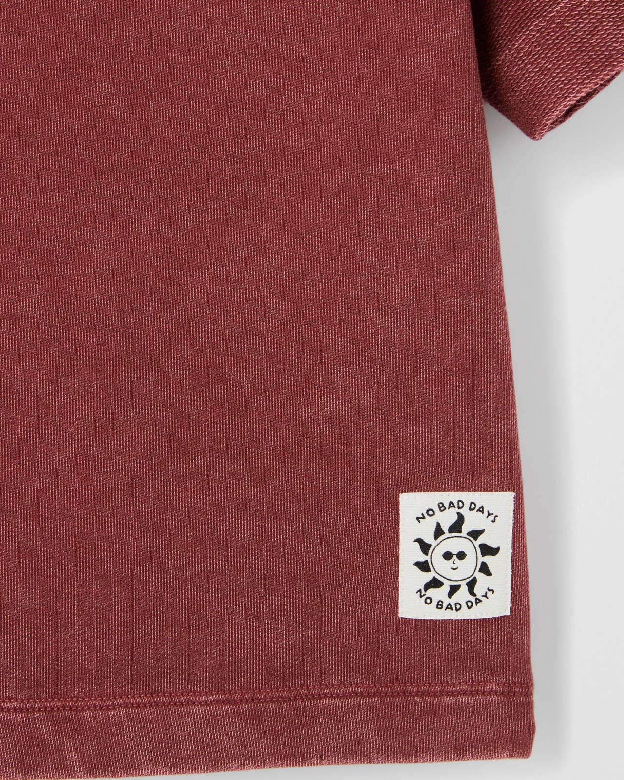 Australian Cotton Oversized Washed T-Shirt - Red 3 of 3