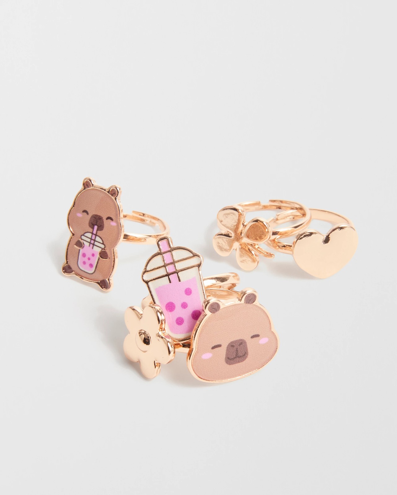 CapyFun Capybara 6 Pack Rings Set 2 of 3