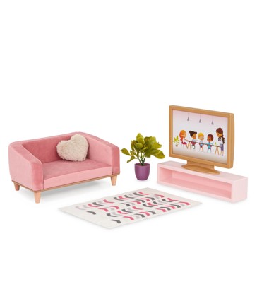 Our Generation Lovely Living Room Set Dollhouse Furniture for 18-inch Dolls