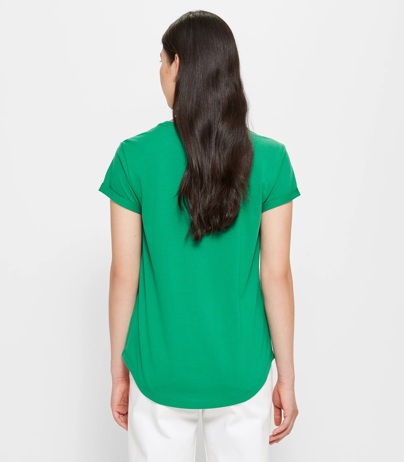 Cotton/Modal Relaxed Crew T-Shirt - Green | Target Australia