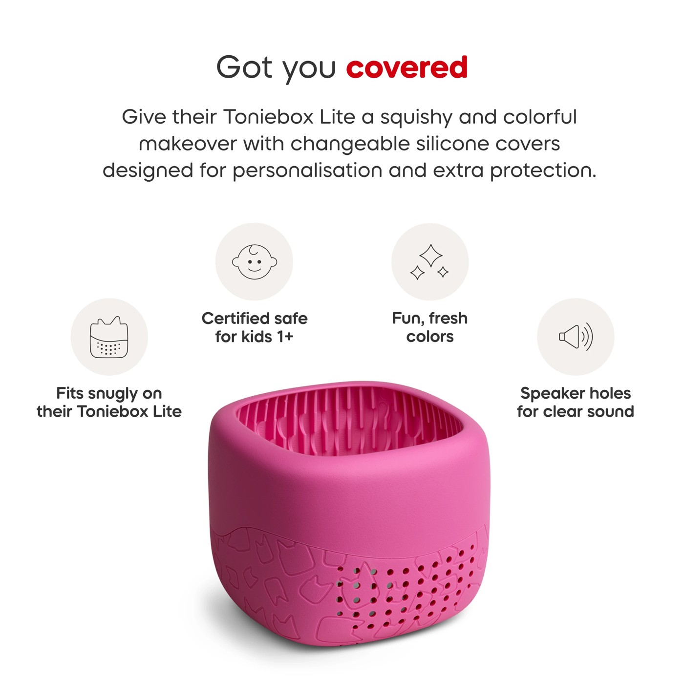 Toniebox Lite Cover - Berry Pink 5 of 6