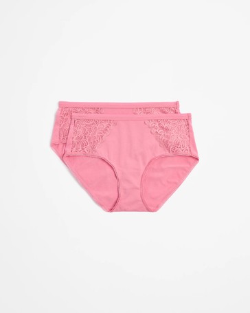 Australian Cotton and Lace Midi Briefs