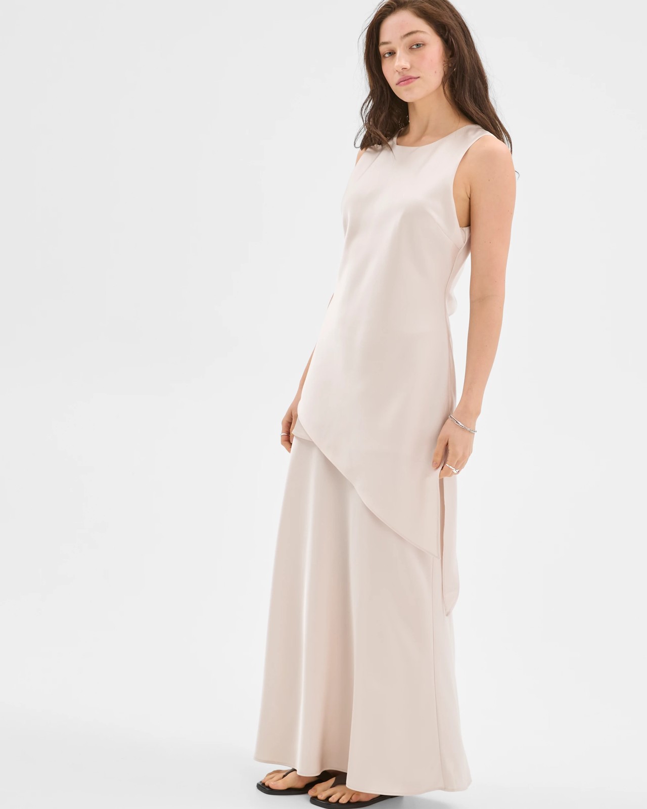 Lily Loves Satin Layered Maxi Skirt 3 of 5