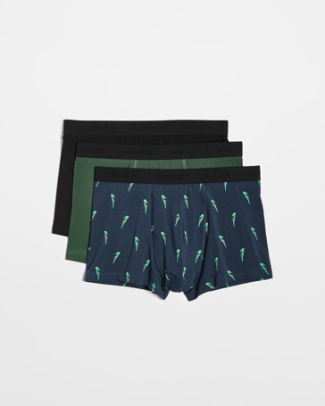 Australian Cotton Blend Men's Hipster Trunks 3 Pack - Maxx