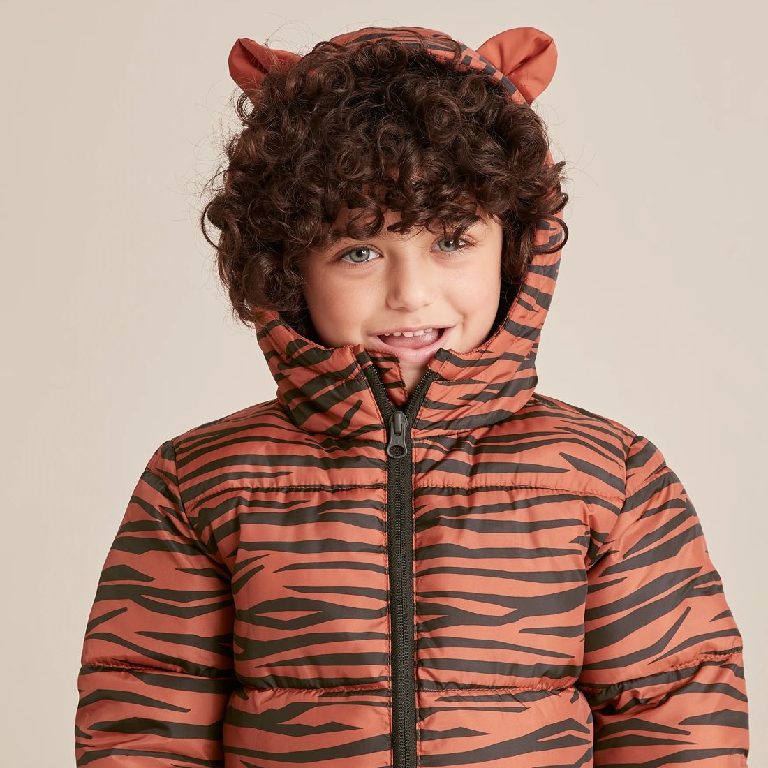 Tiger Print Puffer Jacket Target Australia