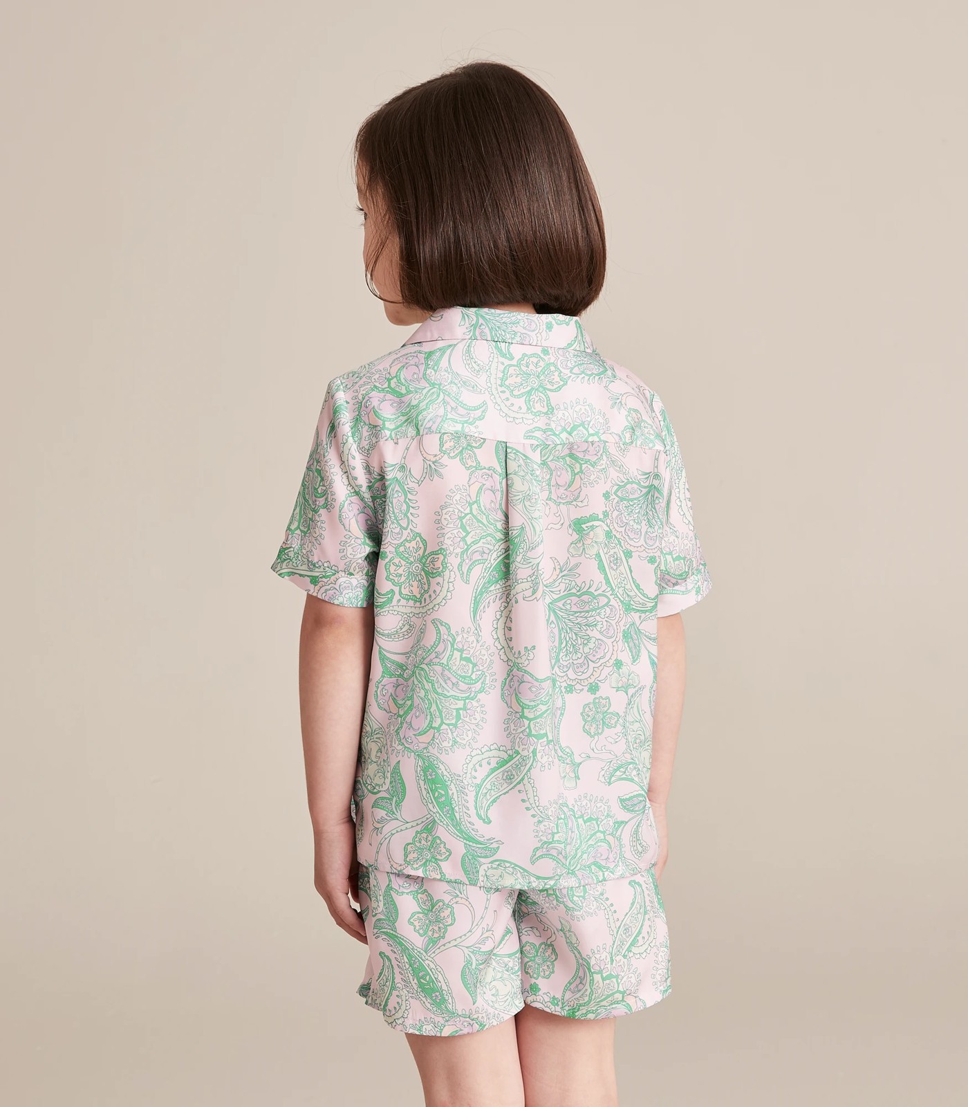 Mini Me Satin Pyjama Shorts and Shirt Set | Target Australia