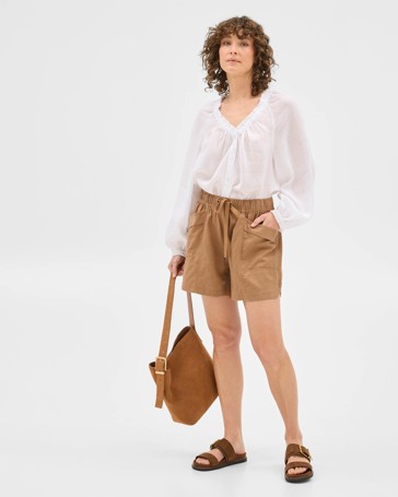 Slub Seam Detail Shorts