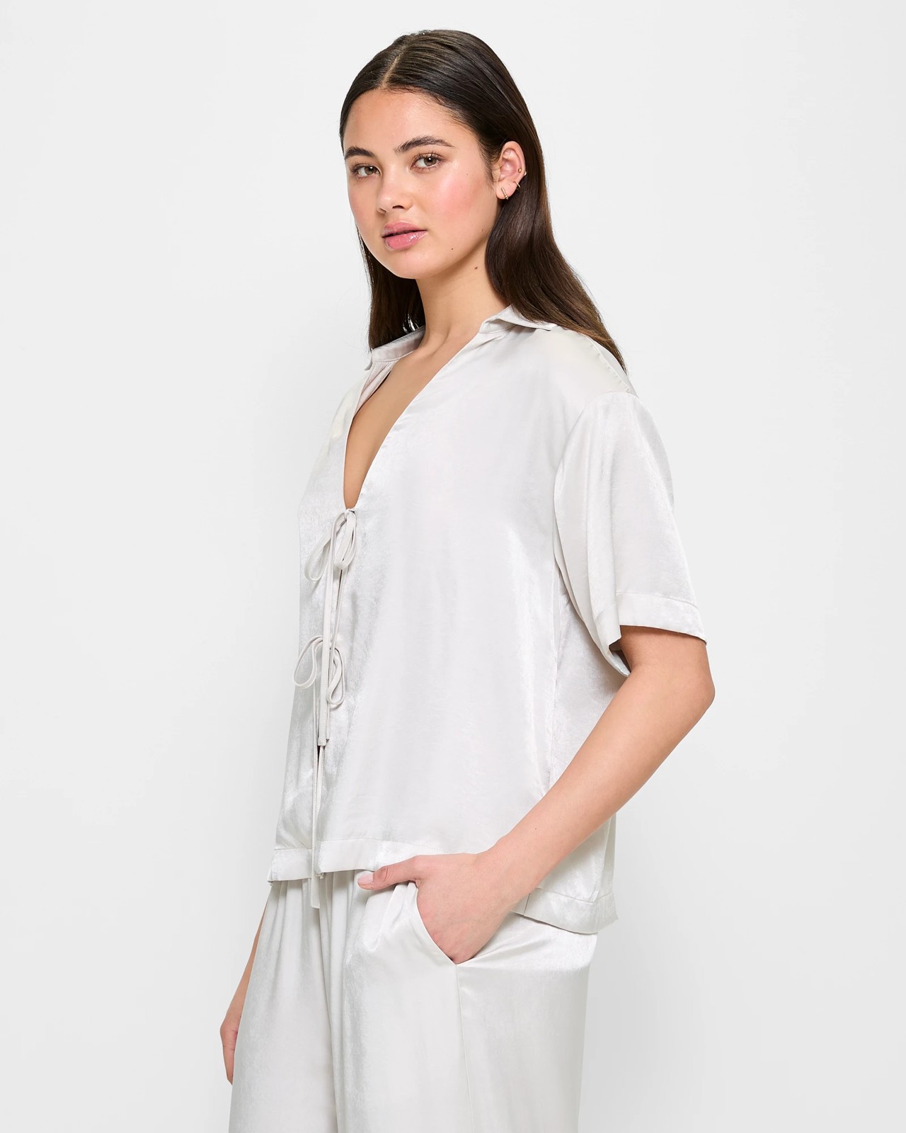 Tie Front Shirt - Lily Loves 6 of 6