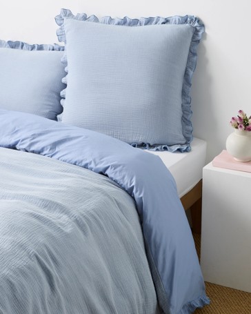 Tyler Muslin Ruffle European Pillowcase