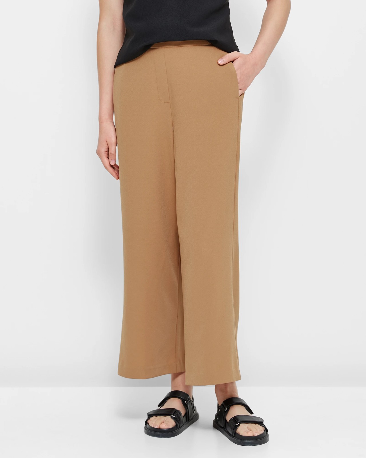 ZARA Wide-Leg Capri Pants for Women