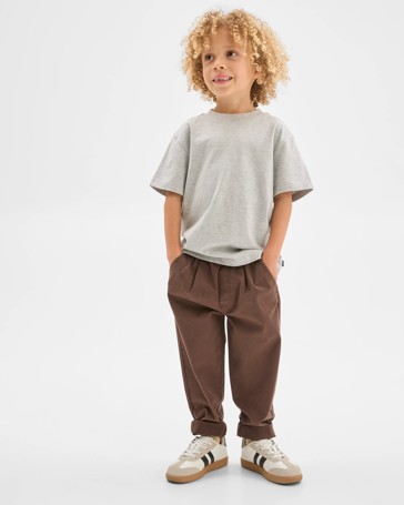 Australian Cotton Elastic Waist Chino Pants