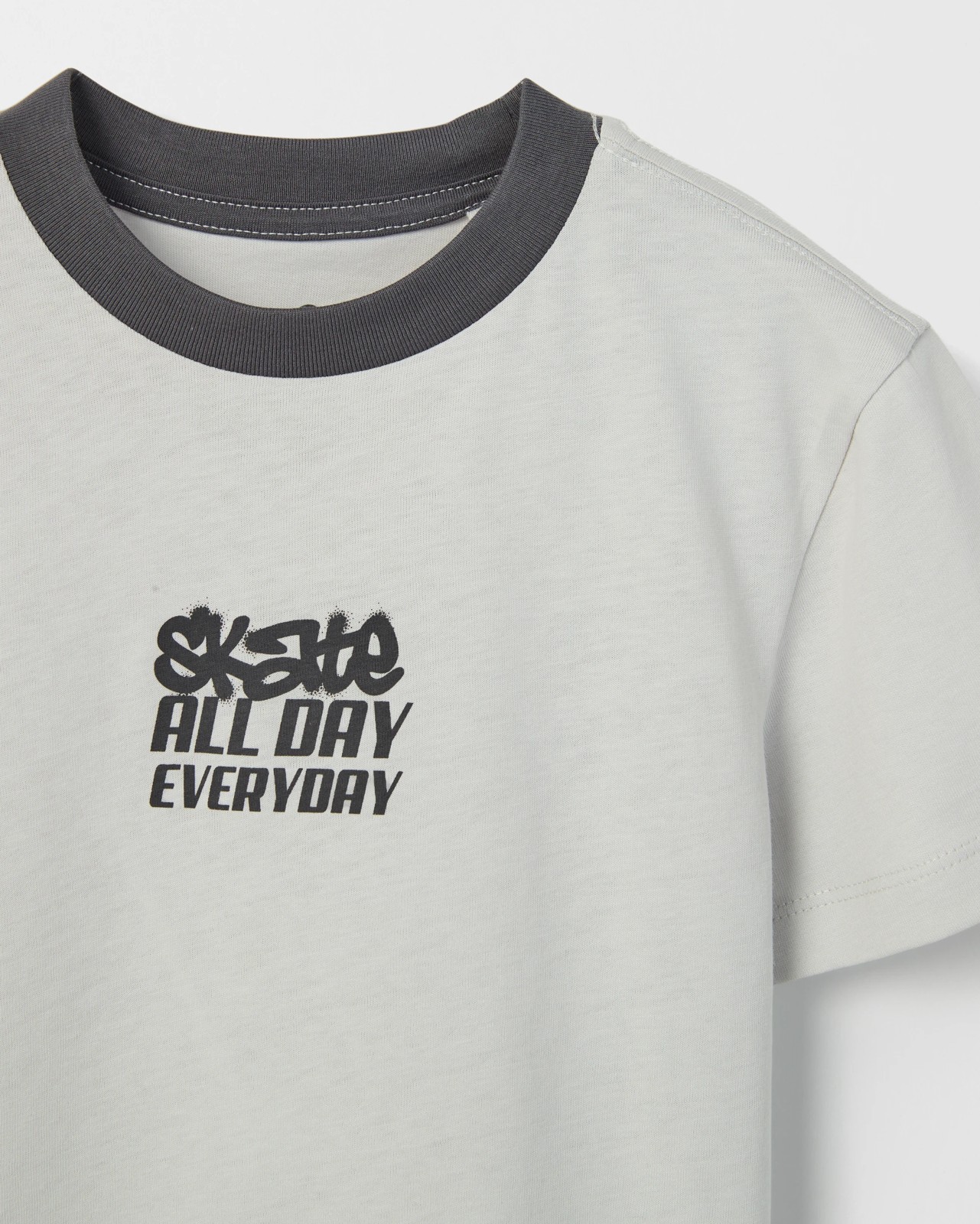 Australian Cotton Short Sleeve T-Shirt - Charcoal 6 of 6