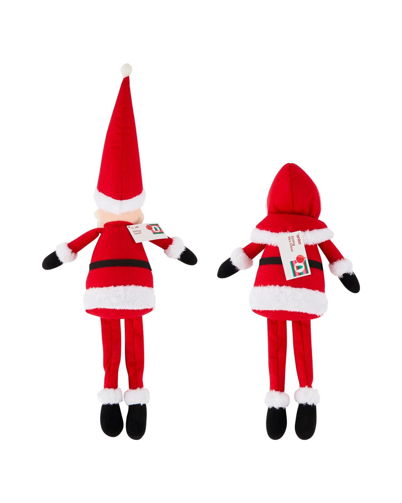 Anko Sitting Santa/Mrs Claus - Assorted 5 of 5