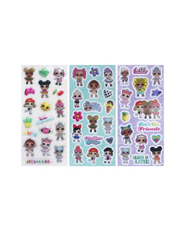 L.O.L Bubble Stickers 3 Pack