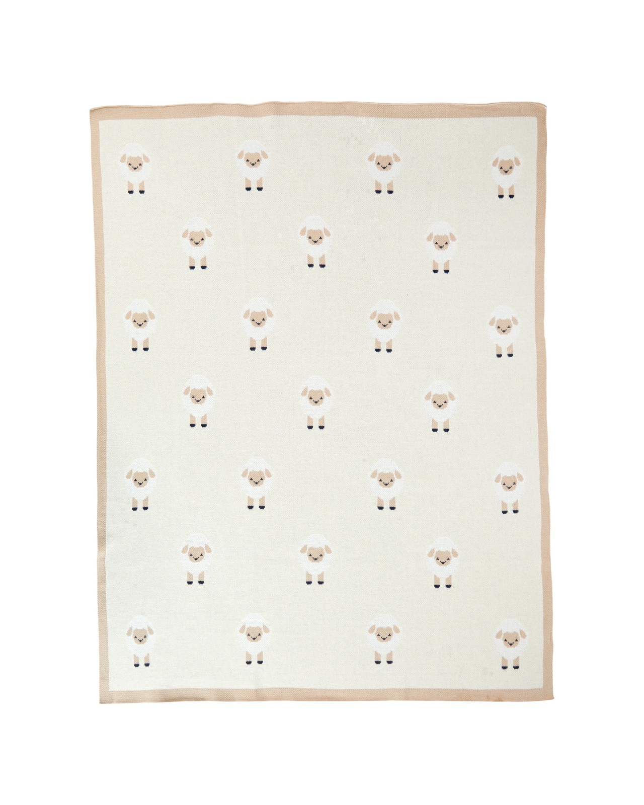 Anko Cotton Knitted Blanket - Sheep 6 of 6