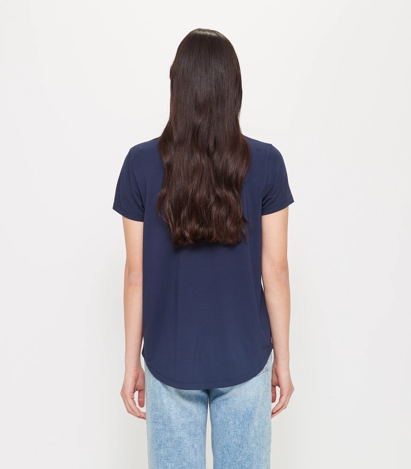 Modal/Elastane V-Neck T-Shirt 4 of 6