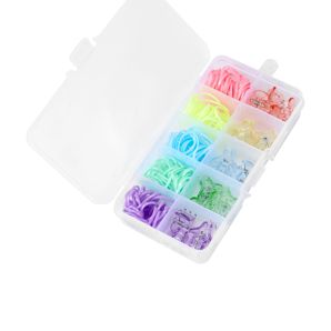 OXX Haircare 170 Piece Mini Claw Clips and Poly Bands - Multi Colour