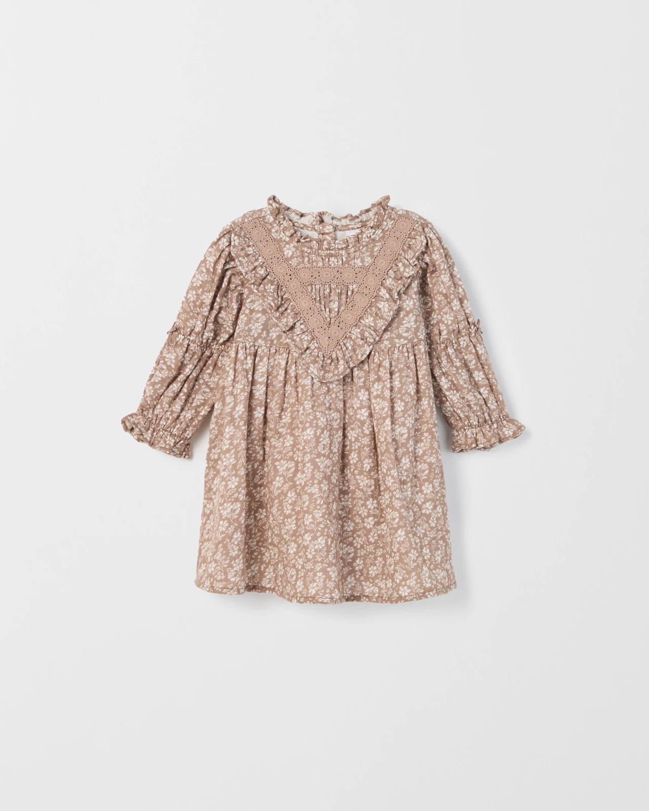 Baby Long Sleeve Woven Peasant Dress 4 of 5