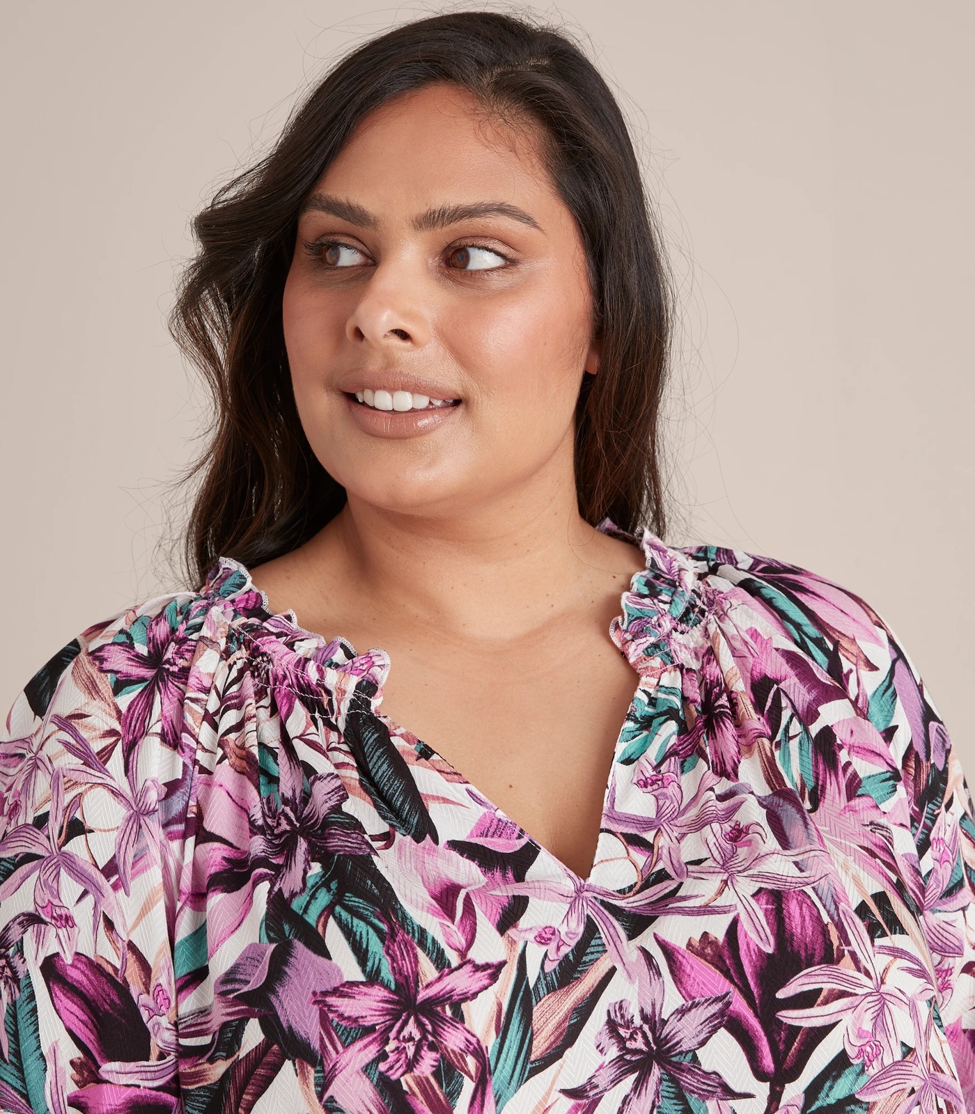 Curve Shirred Detail Blouse Target Australia