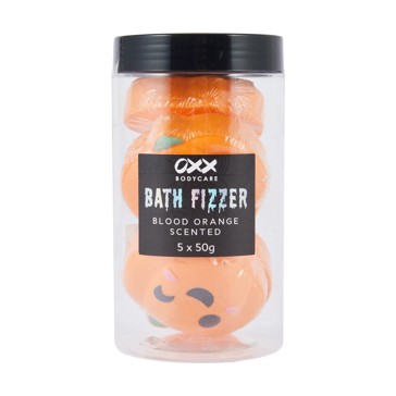 5 Pack Bath Fizzer, Blood Orange Scented - OXX Bodycare