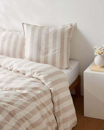 Reid Stripe Linen/Cotton European Pillowcase