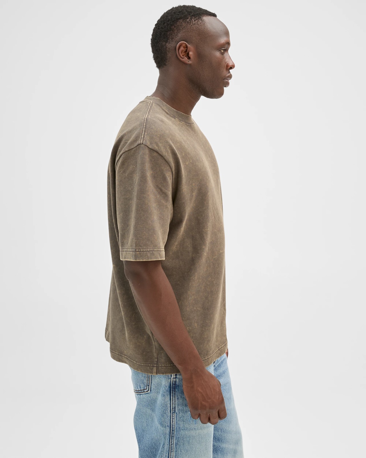 Commons Australian Cotton Oversized Washed T-Shirt - Black Acid 5 of 6