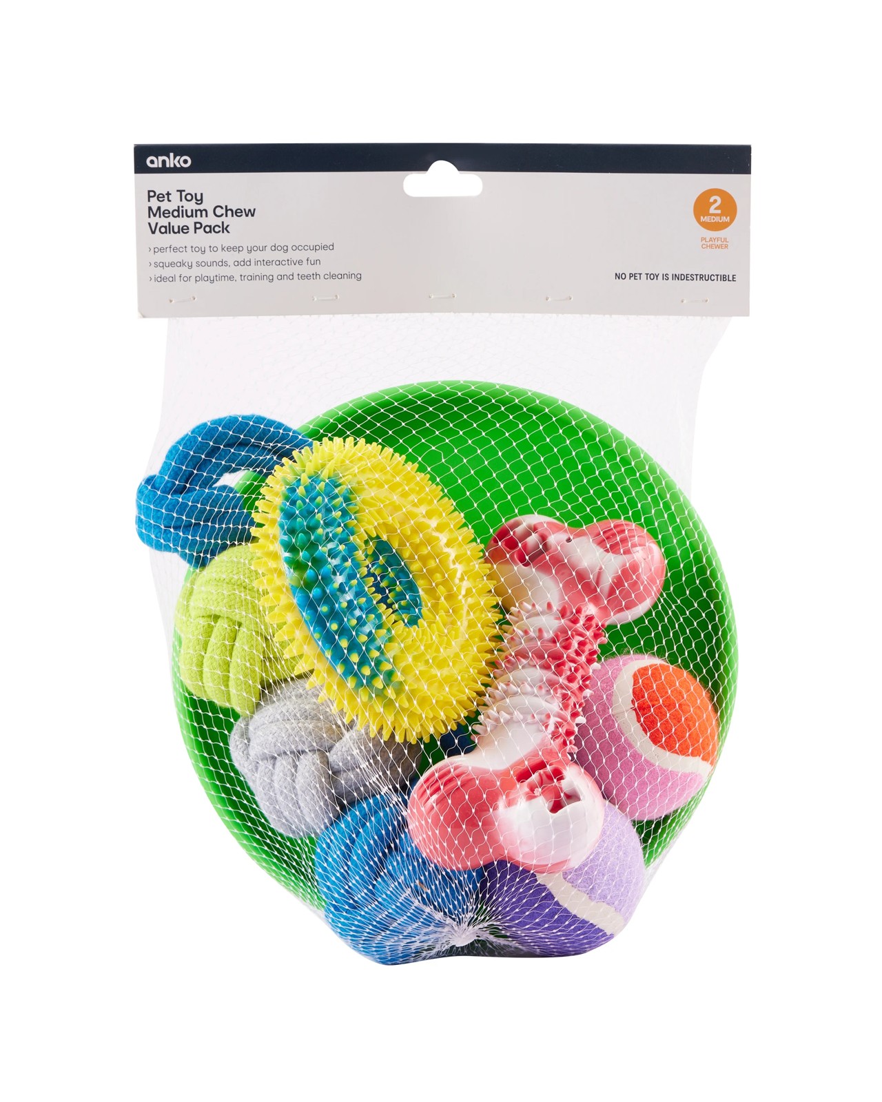 Pet Toy Medium Chew Value Pack - Anko 5 of 5