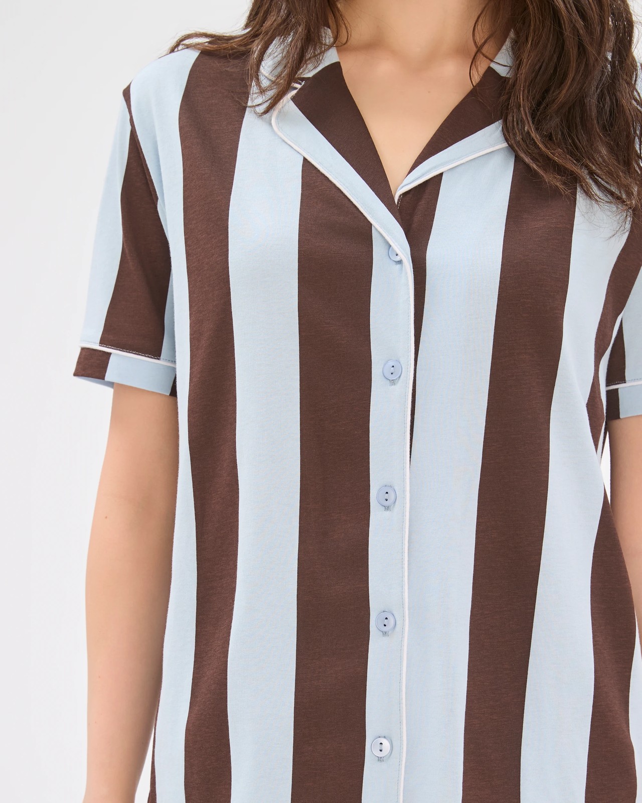 Lily Loves Australian Cotton Jersey Pyjama Set - Blue Chocolate 4 of 6