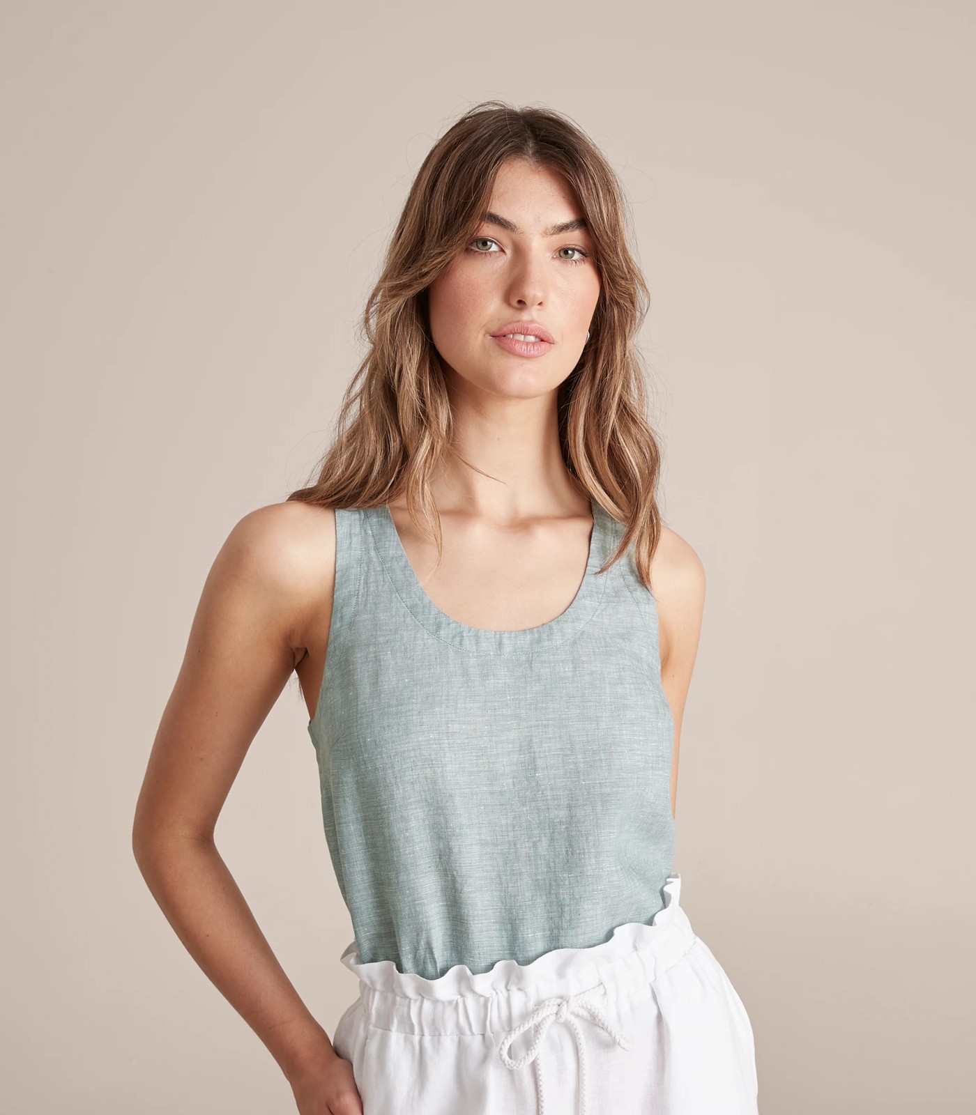 Linen Sleeveless Top : Target