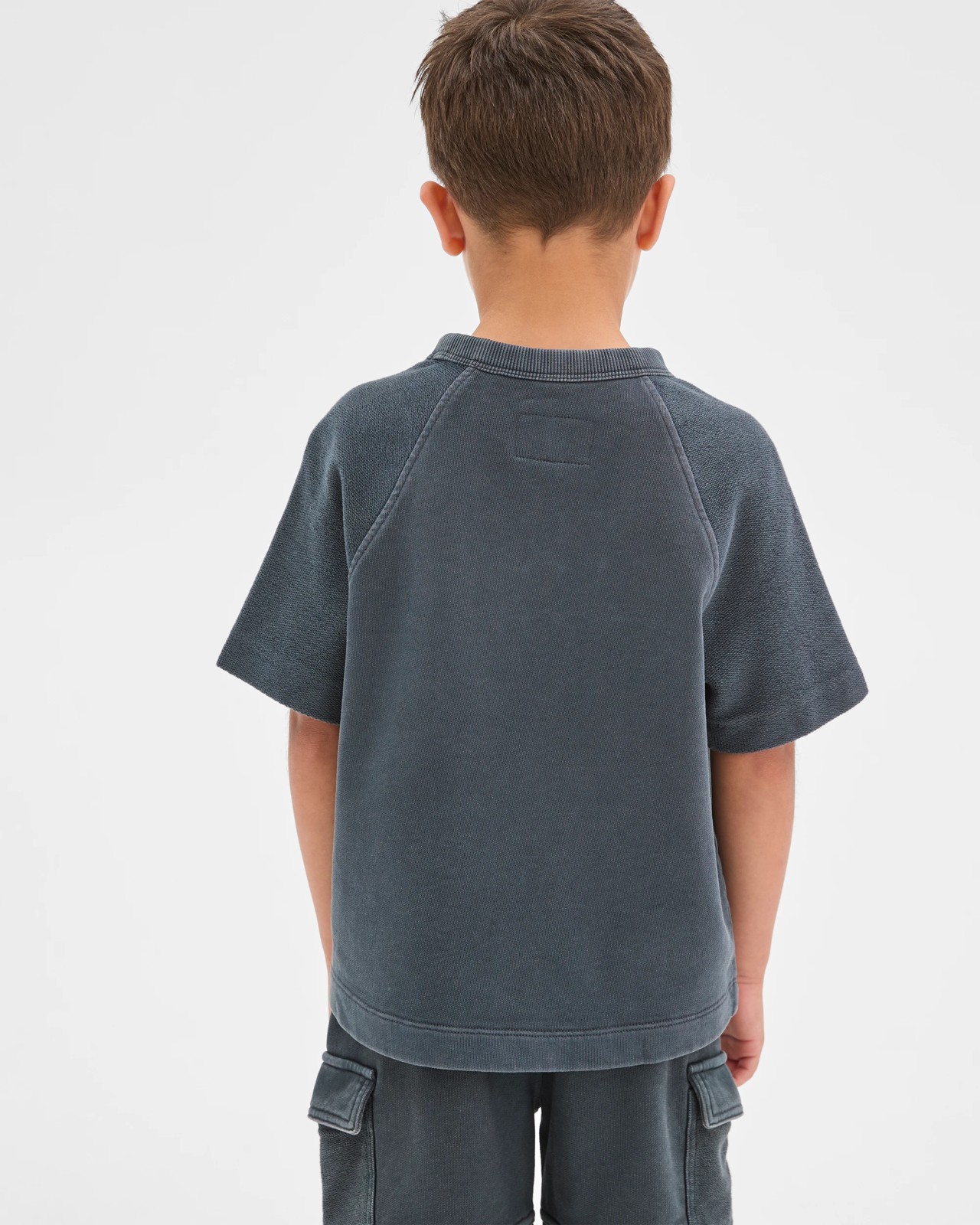 Australian Cotton Oversized Washed T-Shirt - Phantom 6 of 6