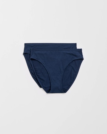 2 Pack Bamboo High Cut Briefs