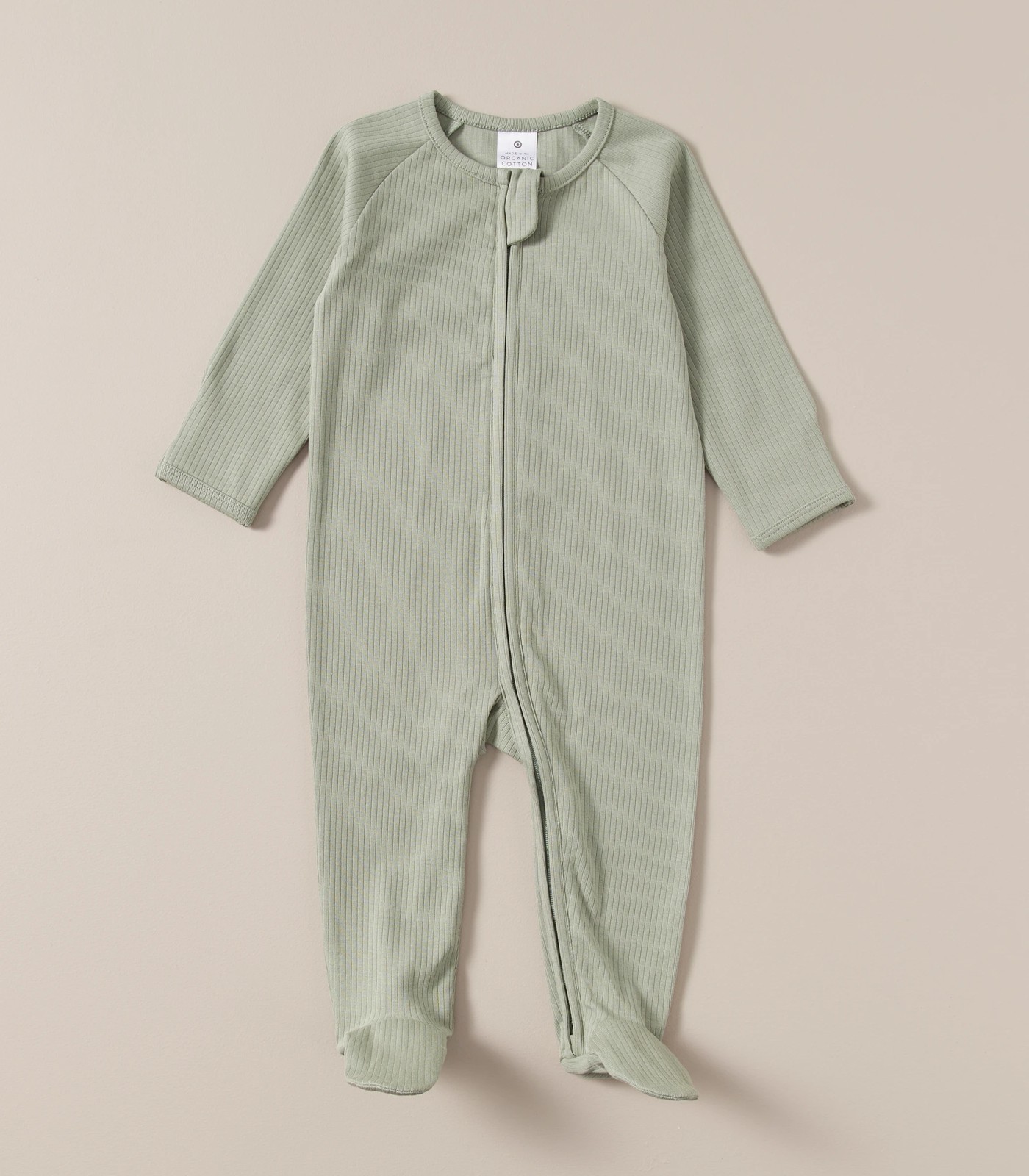 Baby Organic Cotton Rib Coverall 3 of 6