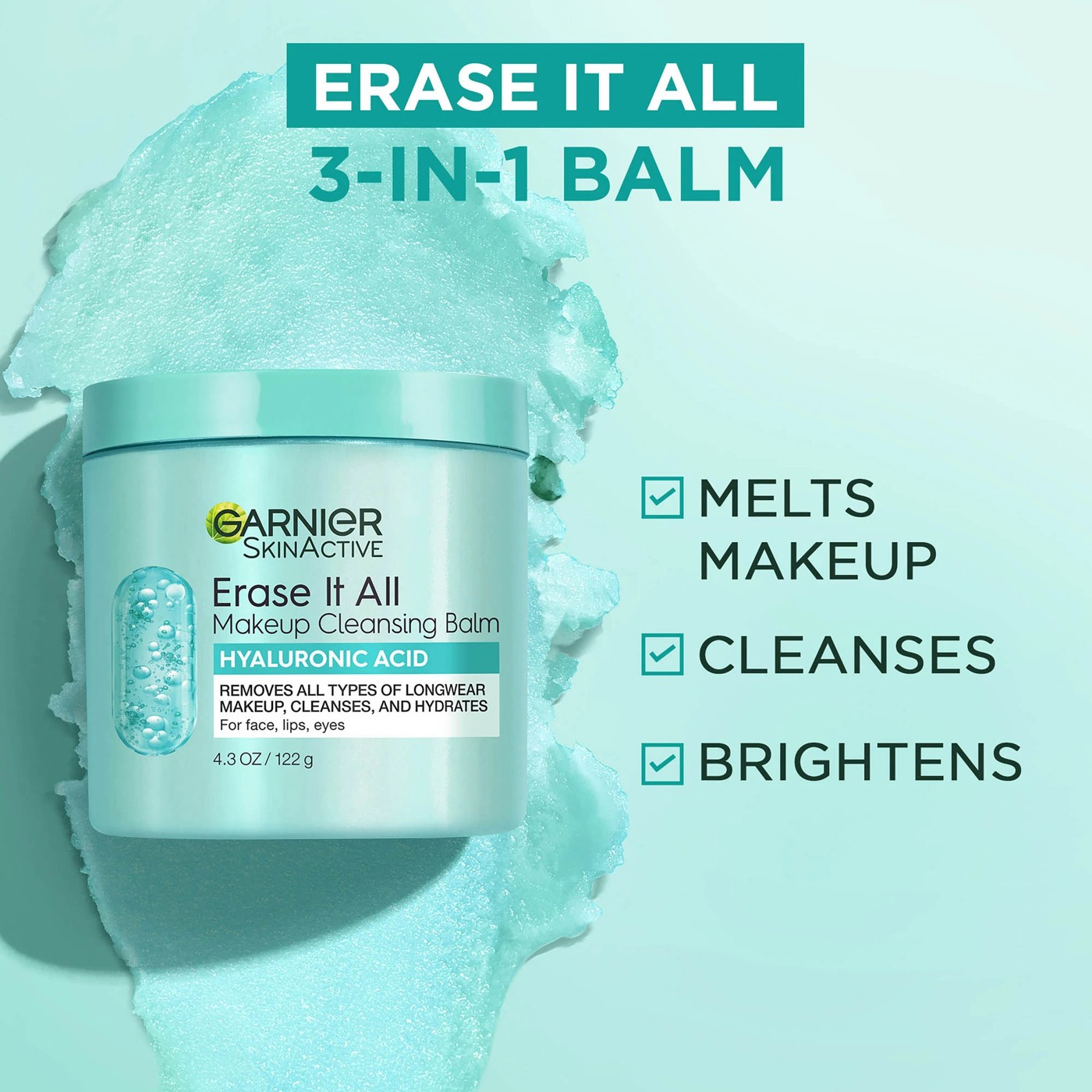 Garnier SkinActive Hyaluronic Acid Makeup Cleansing Balm 3 of 6