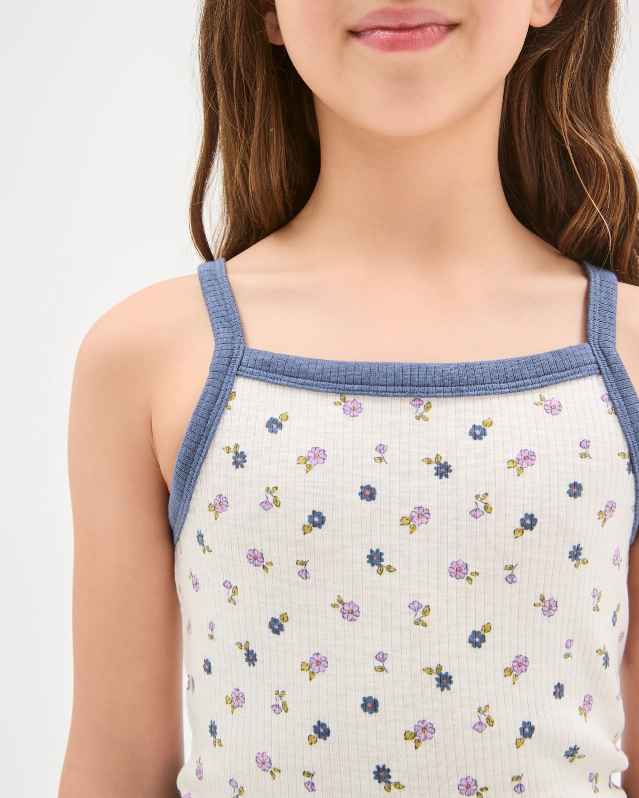 Essential Slub Rib Singlet - Ditsy 3 of 6