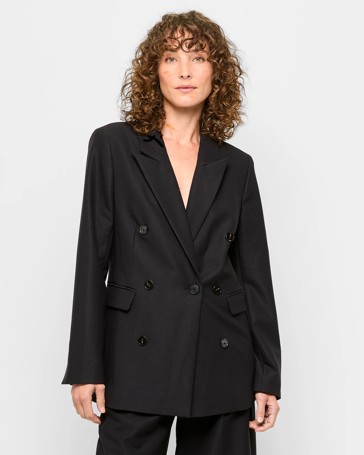 Polished Double Breasted Blazer - Preview