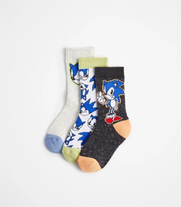 Sonic Crew Socks - 3 Pack