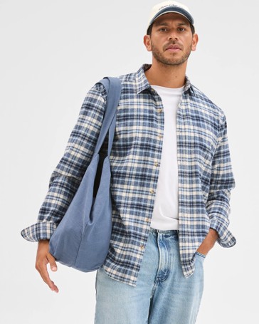 Australian Cotton Long Sleeve Flannelette Shirt