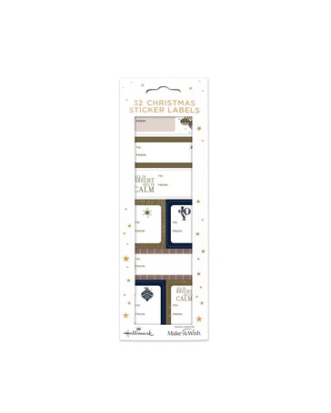 32 Pack Hallmark Christmas Sticker Labels - Joy