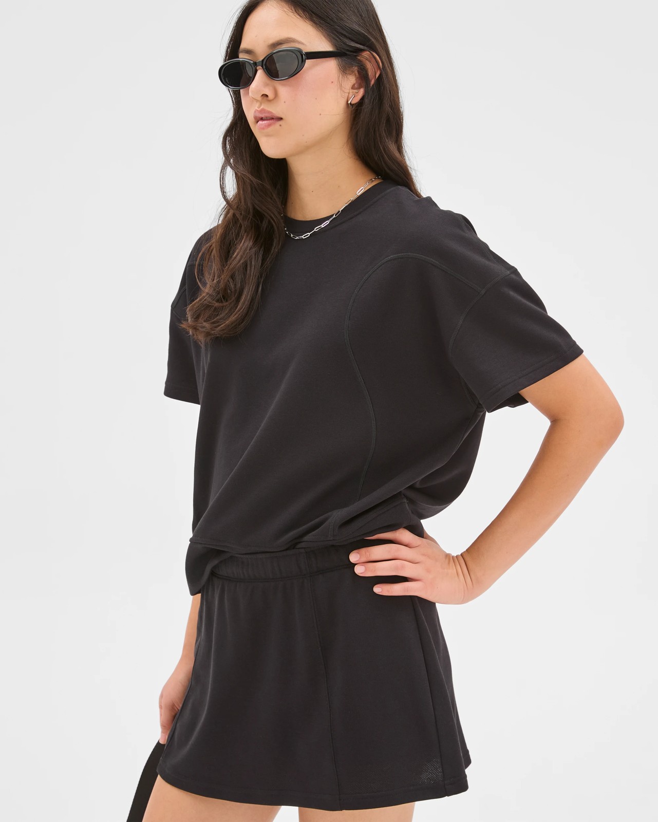 Active Australian Cotton Blend Knit Skirt - Black 4 of 6