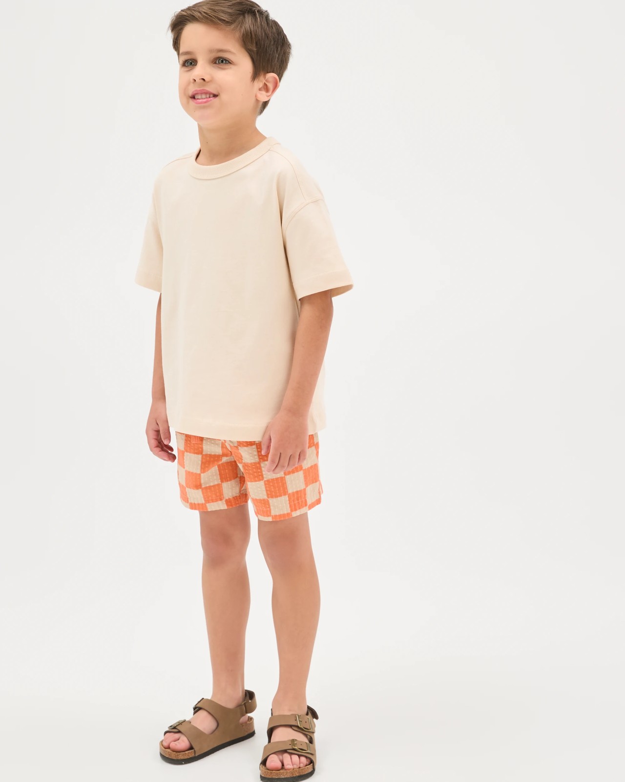 Organic Cotton Oversized T-Shirt - Cream 2 of 5