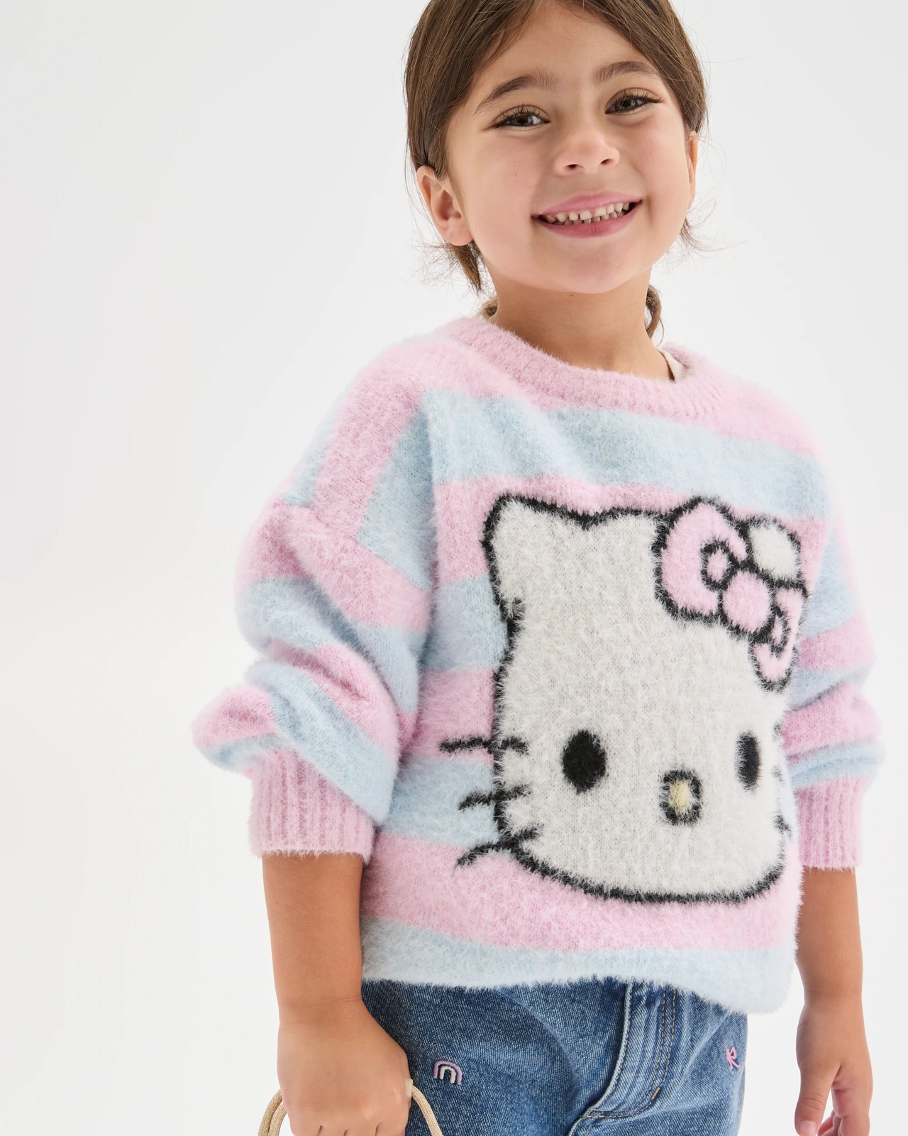 Hello Kitty Long Sleeve Stripe Knit Jumper 3 of 6