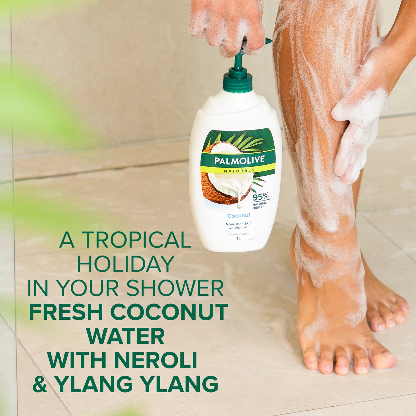 Palmolive Naturals Vegan Body Wash 1L - Coconut 5 of 5
